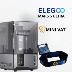 Mini Vat – Tanque Reduzido para Impressão 3D com Resinas Nanohíbridas | Compatível com Elegoo Mars 5 Ultra