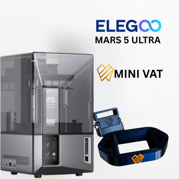 Mini Vat – Tanque Reduzido para Impressão 3D com Resinas Nanohíbridas | Compatível com Elegoo Mars 5 Ultra