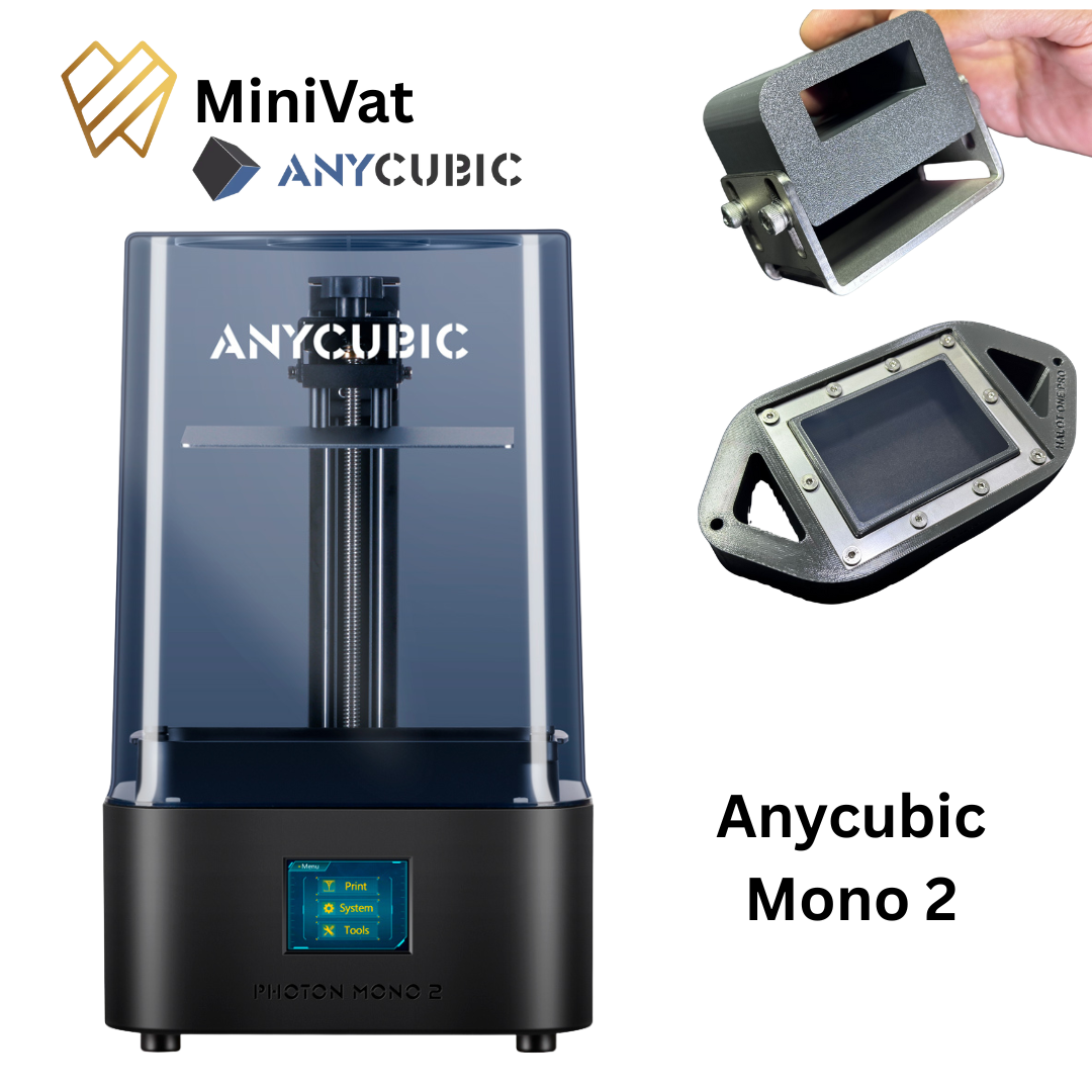 Mini Vat – Tanque e Vat Reduzido para Impressão 3D com Resinas alta carga inorgânica | Compatível  Anycubic Mono 2