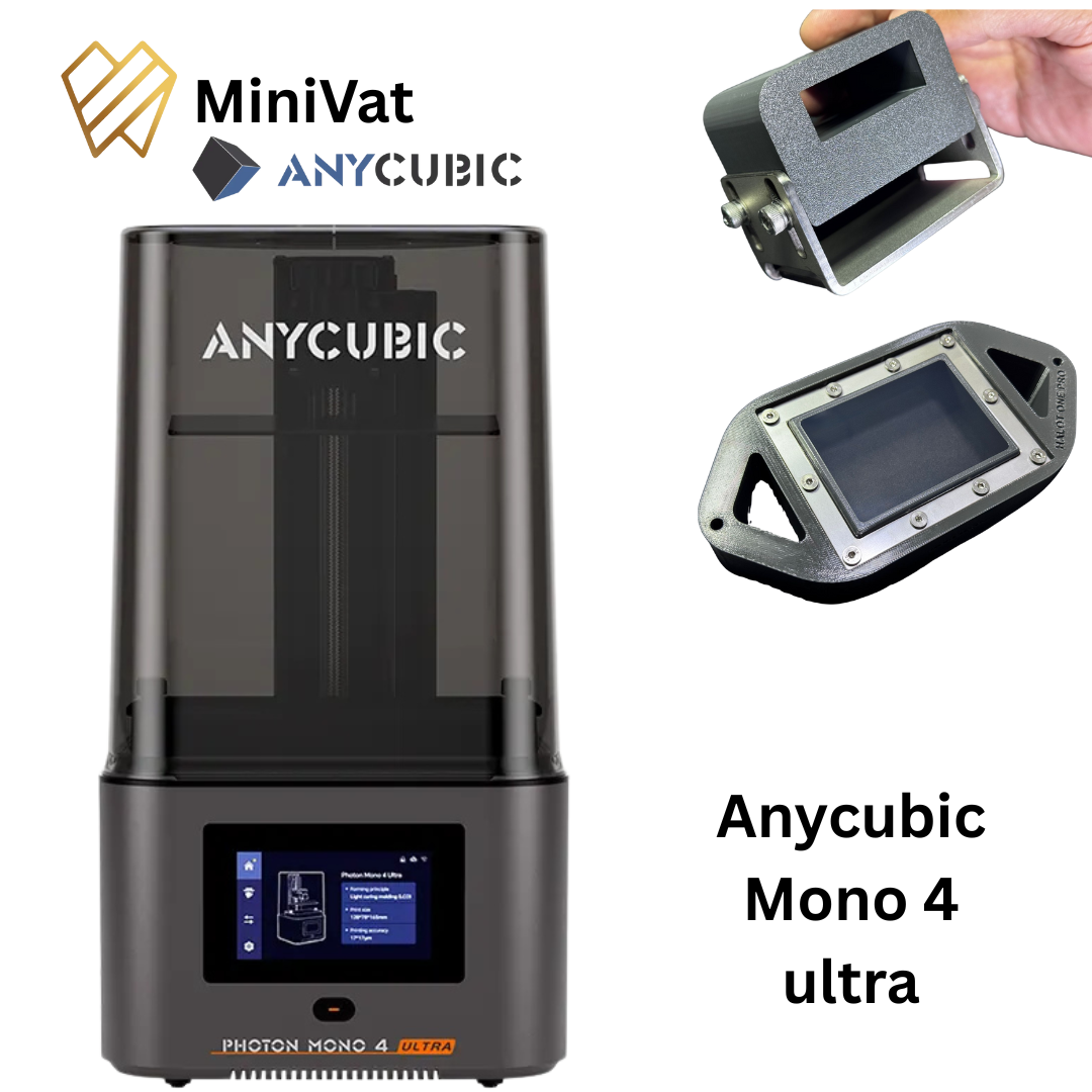 Mini Vat – Tanque e Vat Reduzido para Impressão 3D com Resinas alta carga inorgânica | Compatível  Anycubic Mono 4 ultra